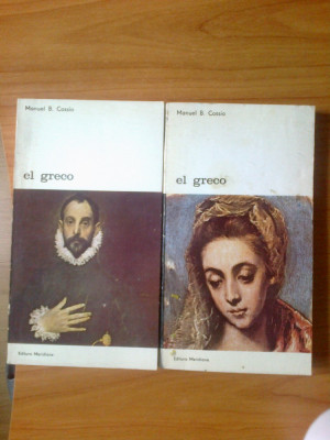 h4 Manuel B. Cossio - El greco (2 volume) foto
