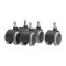 IKEA - PARAGRAF Roti Role scaun birou PARCHET ( SOFT) CASTERS CASTORS STUHLROLLEN HARD FLOORS set 5 buc / roata 50mm / ax 10mm / 22 mm lungime