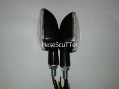Semnale / semnal / semnalizari moto scuter LED ( negru ) foto
