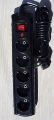 - LIVRARE CARGUS - Prelungitor cu protectie 5 prize Schuko, cablu 1.5M, indicator LED FACTURA SI GARANTIE 12 Luni foto