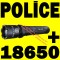 ELECTROSOC - LANTERNA POLICE Model Nou! Acum Cu Acumulator 18650 + Incarcator Retea +Auto!