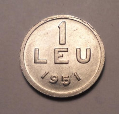 1 leu 1951 UNC 1 foto