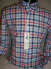 CAMASA /CAMASI LACOSTE slim fit BUMBAC 100% CALITATE !!! doar masura S foto