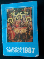 Calendar ortodox Bucuresti 1987 foto