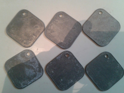 semn personal ( semn de identitate ) ( dog tag ) RSR sau posibil RPR foto