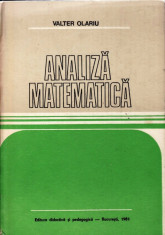 ANALIZA MATEMATICA de VALTER OLARIU foto