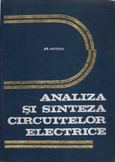 ANALIZA SI SINTEZA CIRCUITELOR ELECTRICE de AD. MATEESCU foto