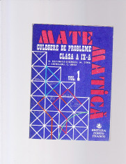 MATEMATICA -CULEGERE DE PROBLEME -CLASA A-9 A- VOL 1 foto