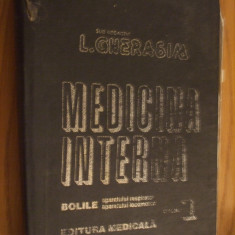 MEDICINA INTERNA Bolile Aparatului Respirator, Locomotor - L. Gherasim - 1995