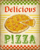 Reclama vintage DELICIOUS PIZZA