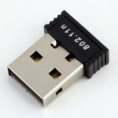 Adaptor Placa Retea Wireless Wifi N pe USB 150Mbps (Wireless Adaptor Network LAN Card 802.11n/g/b 2.4GHz) foto