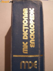 Mic dictionar Enciclopedic / format mare / 1978 /1852 pagini foto