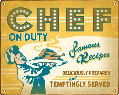 Reclama vintage CHEF ON DUTY foto