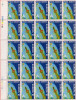 RO-0047=ROMANIA 1991 LP 1252-EUROPA Bloc de 25 timbre nestampilate,MNH, Nestampilat