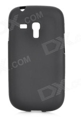 husa protectie silicon neagra Samsung Galaxy S3 Mini i8190 antiradiatii + folie protectie ecran + expediere gratuita foto