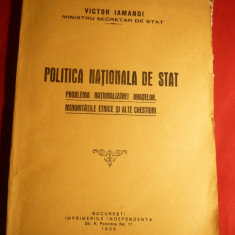 V.Iamandi -Politica Nationala de Stat -Prima Ed. 1935