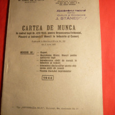 C.Gr.Zotta si N.Cristescu - Cartea de Munca - Ed. 1944