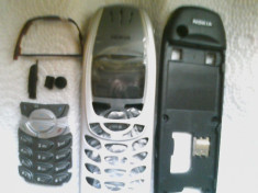 Carcasa Nokia 6310,6310i neagra - argintie foto