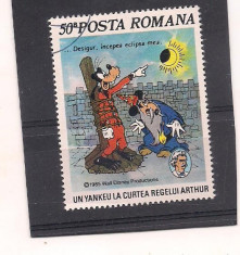 No(2)timbre-Romania 1985-1145-L.P.-WALT DISNEY I-deparaiate foto