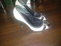 Pantofi Thea Visconti, piele si material textil, noi , mar. 38 - REDUCERE! foto