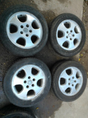 Jante aliaj pe 15&amp;quot; 5x110 6j et49 originale opel cu anvelope de vara kumho 195/60/15 merg pe astra,vectra,zafira foto