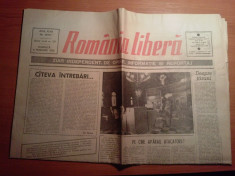 ziarul romania libera 4 februarie 1990 foto