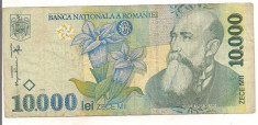 bancnota-10000 lei 1999 foto