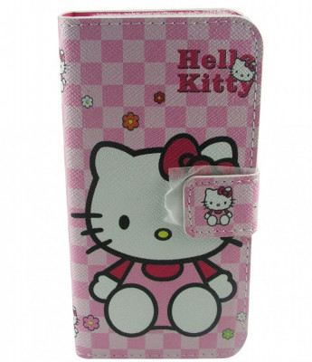 Toc flip alb husa Hello Kitty Iphone 5 5G foto