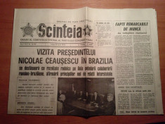 ziarul scanteia 6 iunie 1975 (vizita lui ceausescu in brazilia ) foto