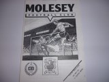 Program meci fotbal Molesey FC - Vauxhall 1990
