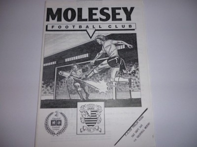 Program meci fotbal Molesey FC - Vauxhall 1990 foto
