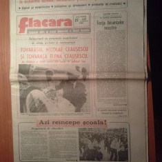 ziarul flacara 15 septembrie 1989 (vizita lui ceausescu in jud. iasi )