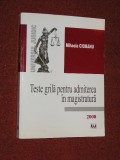 TESTE GRILA PENTRU ADMITEREA IN MAGISTRATURA - MIHAELA CIOBANU ( 2008 )