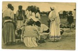 1120 - ETHNIC, at the fair, sellers and buyers - old postcard - unused, Necirculata, Printata
