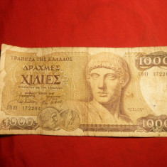 Bancnota 1000 Drahme Grecia 1987 , cal.mediocra