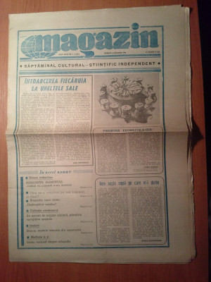 ziarul magazin 6 ianuarie 1990 (nr. 1 din seria noua dupa revolutie ) foto