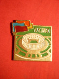 Insigna Fotbal Stadion Lujniki Rusia , h= 3,5 cm