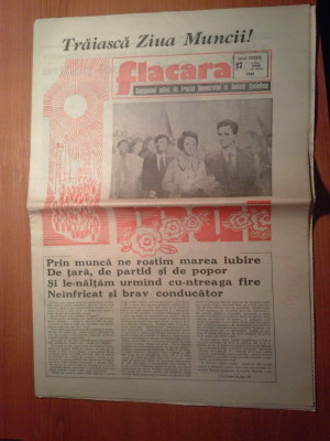 ziarul flacara 28 aprilie 1989 (traiasca ziua muncii ) foto