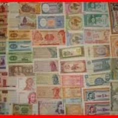 Lot 100 bancnote straine, NECIRCULATE, din perioada 1900-2013, din multe tari, taxele postale zero roni,detalii pe forum,intrebati inainte de a licita