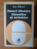 Z Eseuri Literare, Filosofice Si Artistice - Ion Biberi, Alta editura