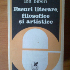 z Eseuri Literare, Filosofice Si Artistice - Ion Biberi