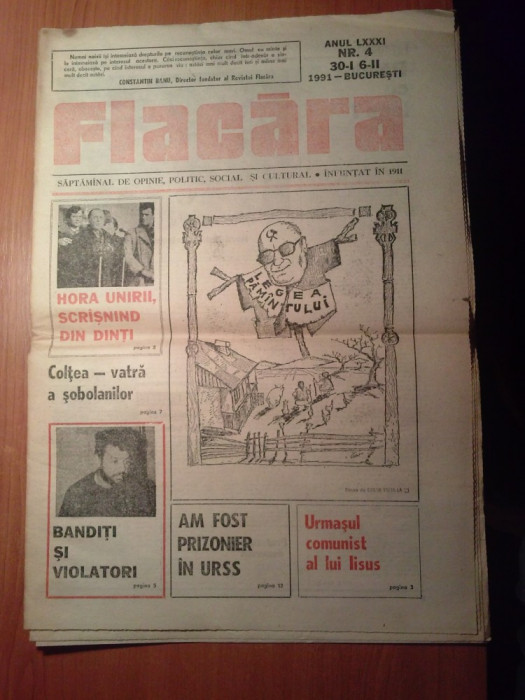 ziarul flacara 30 ianuarie 1991