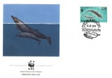 WWF FDC complet set / 4buc./ Faroer Isl 1990 - whales