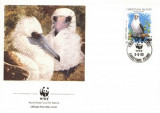 WWF FDC complet serie/4buc./ Christmas Isl 1990 - sea bird