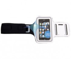 x Sports Armband carcasa pentru iPhone 4S &amp;amp; HTC One V white bulk foto