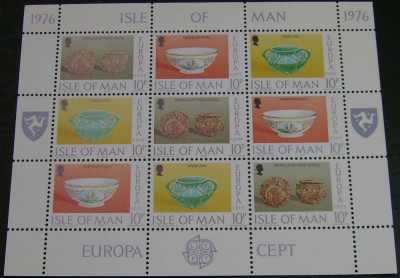 ISLE OF MAN - CEPT - Ceramica 1976 foto