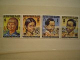 BRITISH VIRGIN ISLANDS - SERIE 5 TIMBRE NESTAMPILATE - ANUL INTERNATIONAL AL COPILULUI 1979., Sarbatori