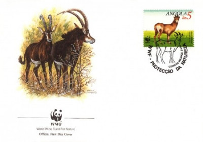 WWF FDC complet serie /4 buc./ 1990 Angola - Antilopa foto