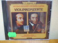 PAGANINI - TARTINI - VIOLINKONZERTE (CD) SIGILAT!!! foto