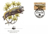 WWF FDC set /4buc./ 1986 Turk&amp;amp;caicos Isl - iguana